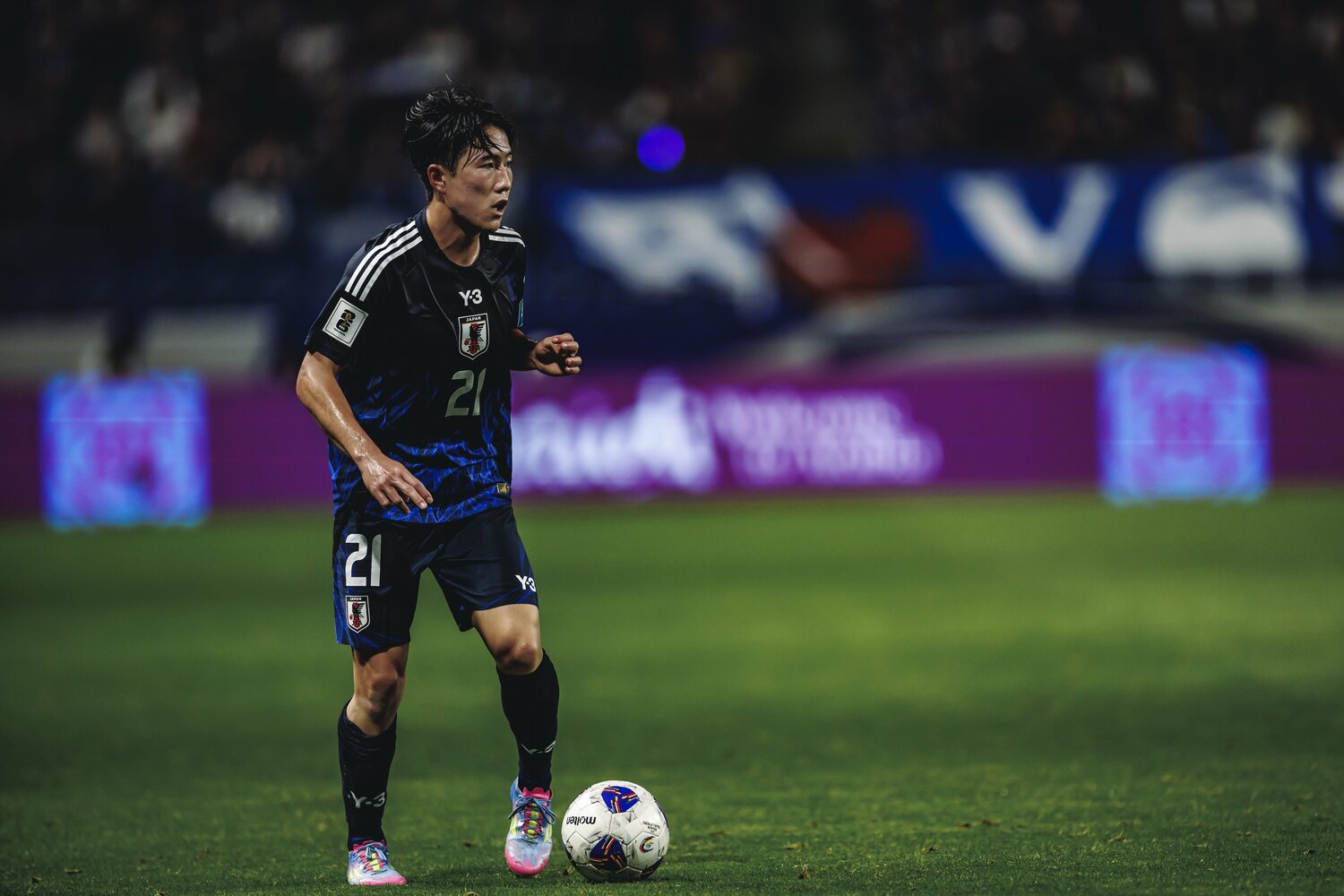 佐藤龍之介はインドネシア戦でA代表デビューを飾っている　©Kiichi Matsumoto