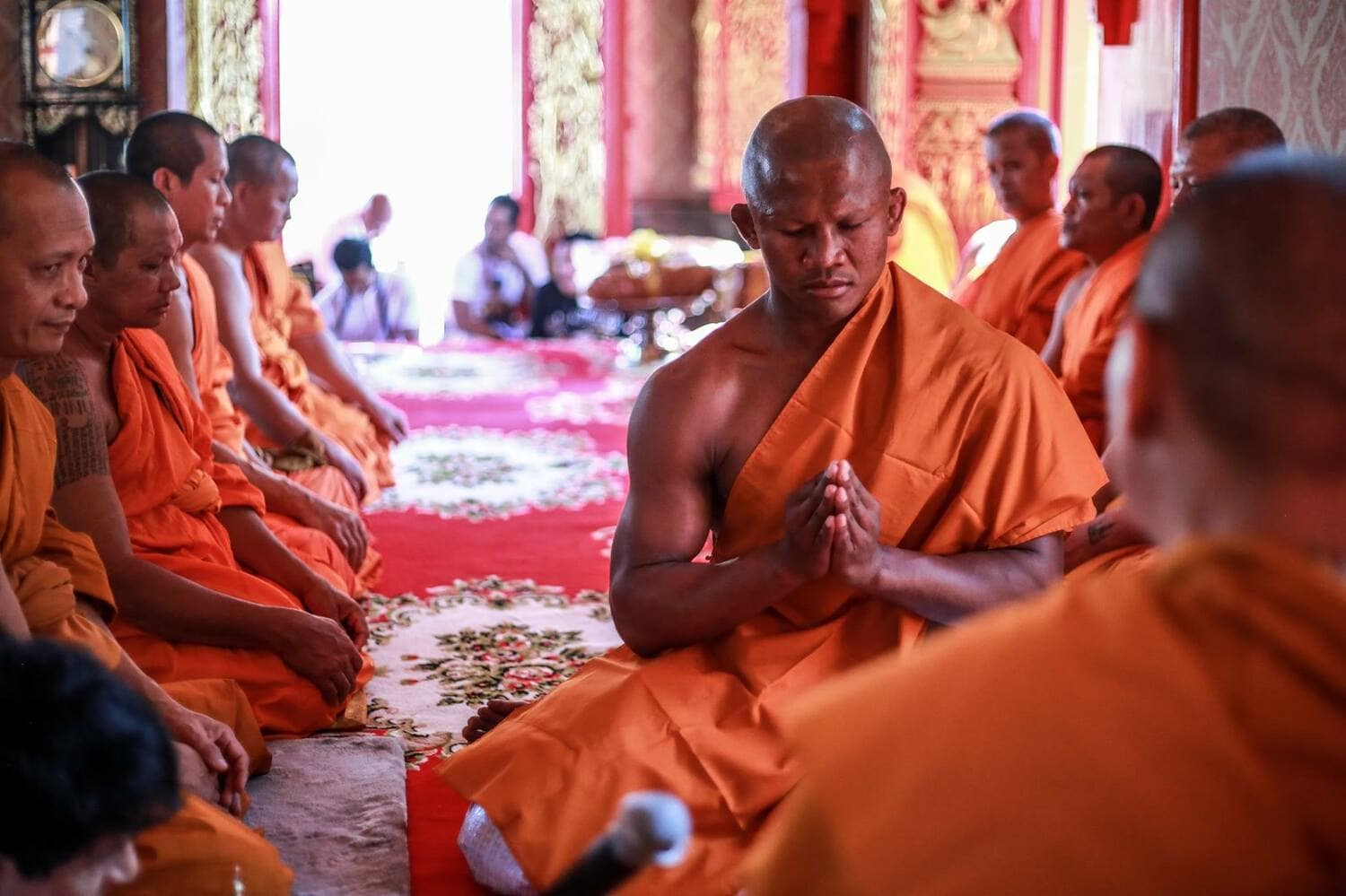 2017年、出家したブアカーオ。「マッチョすぎるお坊さん」として話題を呼んだ（本人Facebookより）