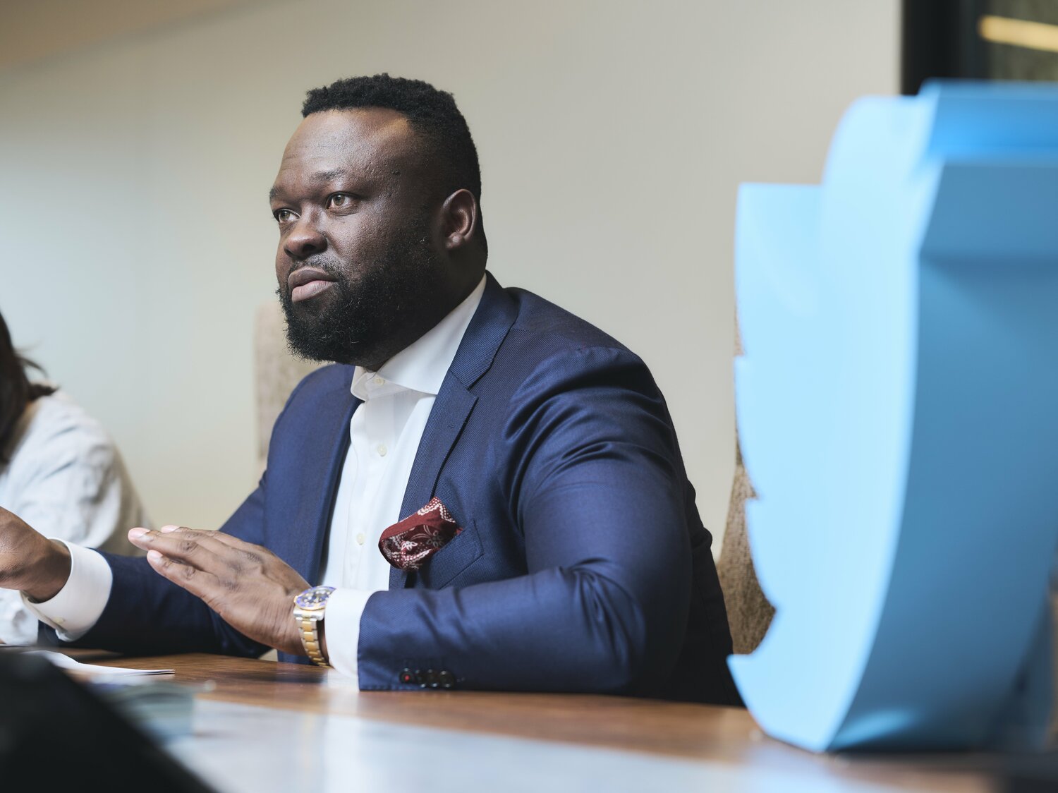 「（日本市場では）驚くほどゲームに関するツイートが多い」というアデショラ氏　©Yuki Suenaga