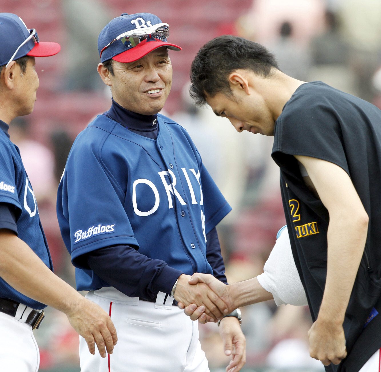 オリックス時代の恩師・岡田監督には感謝が尽きない　©KYODO