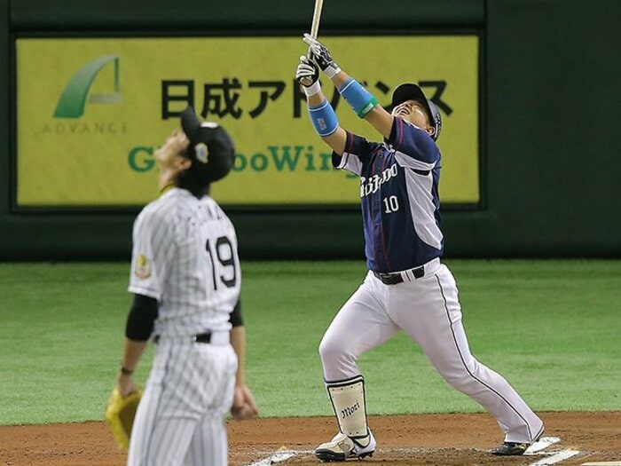 オールスターでも悔しがる森友哉。やはり、本気の勝負こそが面白い!<Number Web> photograph by NIKKAN SPORTS