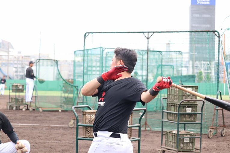 現在の二橋さん。今季から三菱重工East→Westに移籍し、30歳となったいまも現役を続けている　©Genki Taguchi