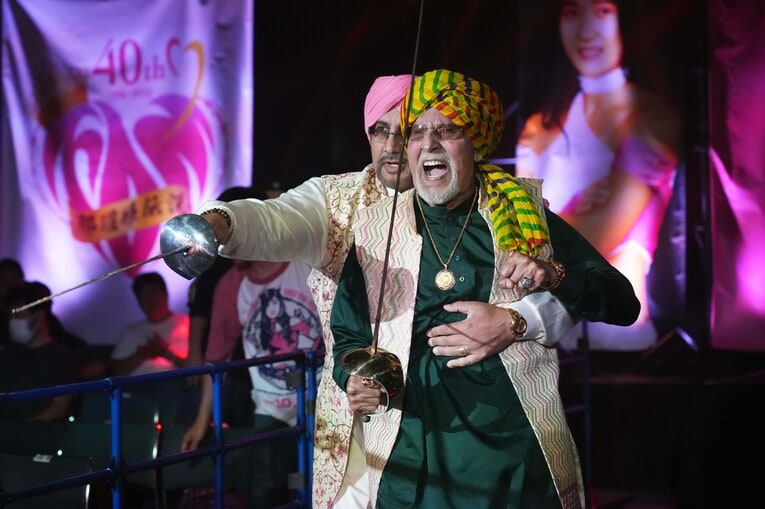スイッチが入ってしまったタイガー・ジェット・シン　©Essei Hara