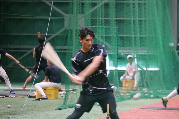 ドラフト会議直前の練習風景　©Genki Taguchi