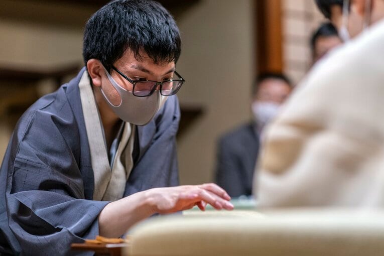 先勝した永瀬王座　©Takuya Sugiyama