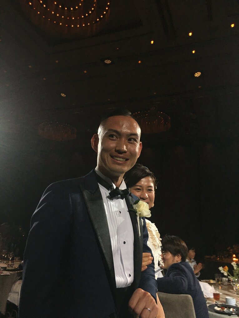 2022年1月、早川史哉＆真優さんの結婚式の様子（著者撮影）