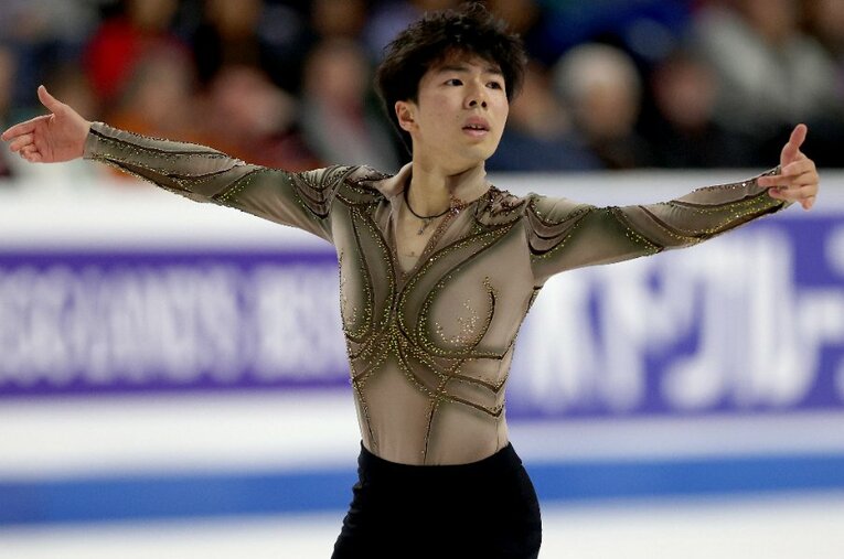 GPシリーズ初戦のスケートアメリカにて3位となった佐藤駿 ／ photograph by Getty Images