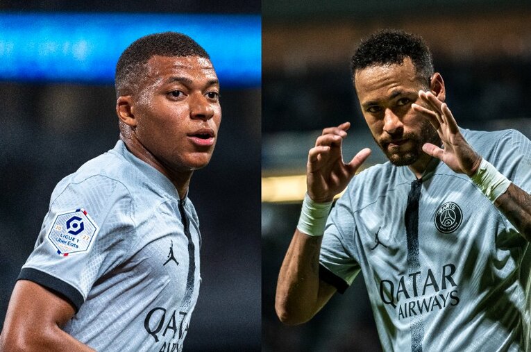 ムバッペ（左）やネイマール（右）擁するPSGをはじめ、CL準優勝のインテル、ロナウドのいるアル・ナスルが来日し対戦する ／ photograph by Takuya Sugiyama