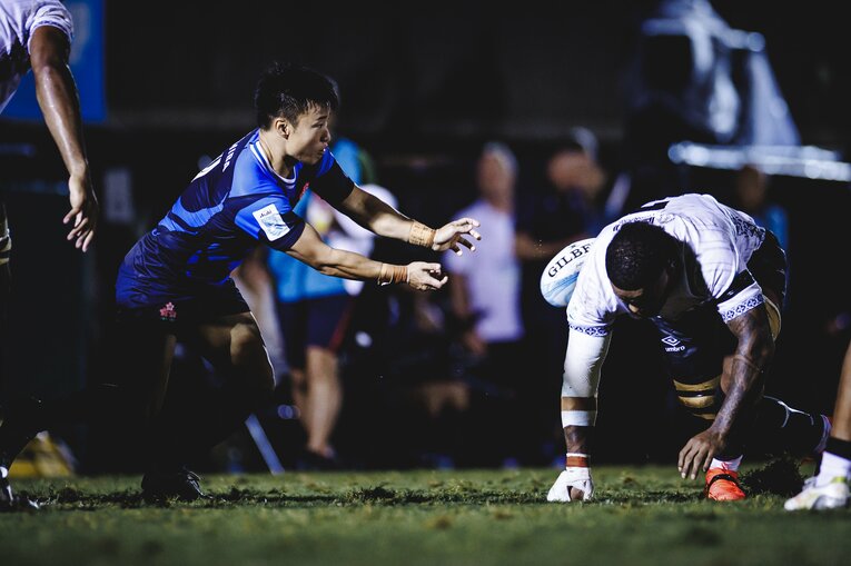 難敵フィジーを相手に劇的な逆転勝利を収めたフィジー戦　©Kiichi Matsumoto