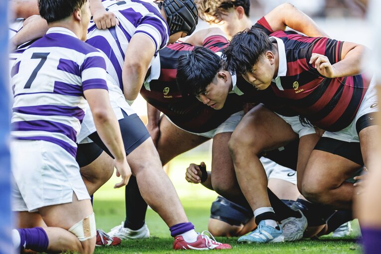 早稲田のスクラム　©︎Kiichi Matsumoto