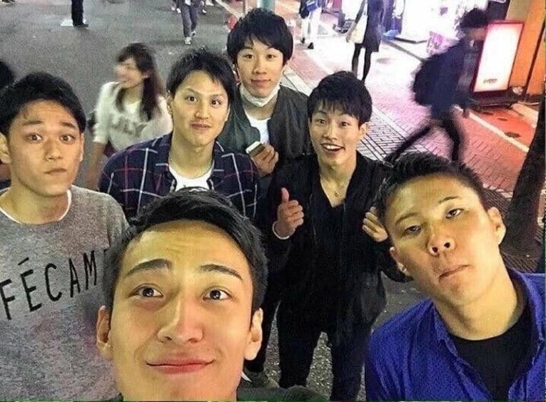 星城高メンバーと（写真/武智選手提供）