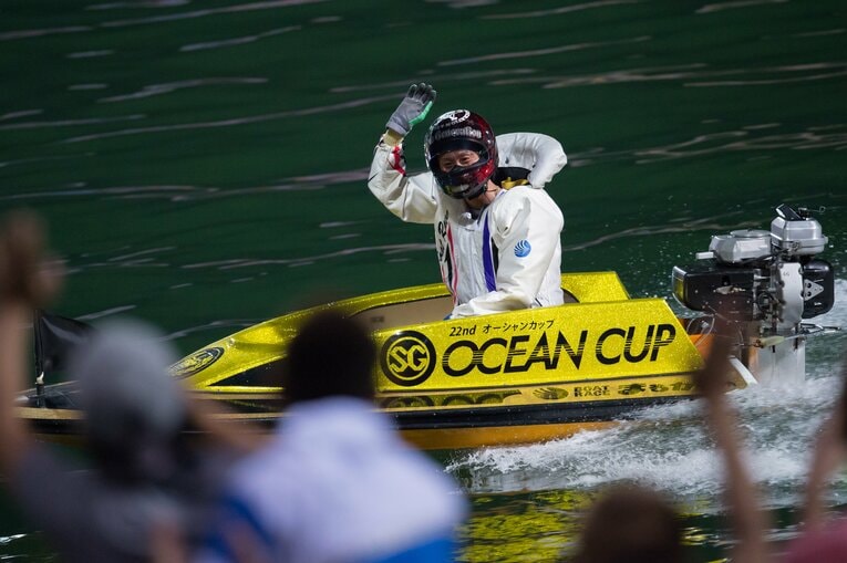 初制覇から3年後の20年、峰は2度目のオーシャンカップ優勝を果たした　©日本モーターボート競走会