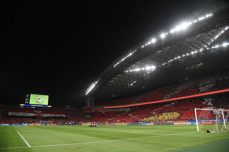 ハーフタイムのコレオと円陣