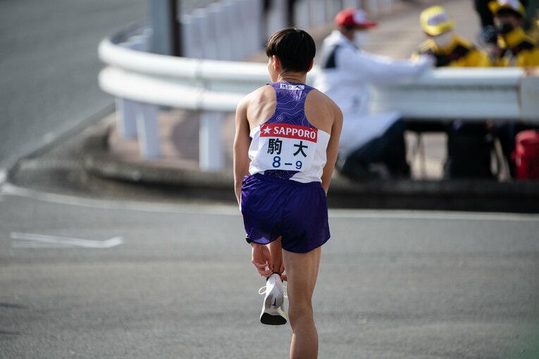 戸塚中継所での山野　 ©Nanae Suzuki