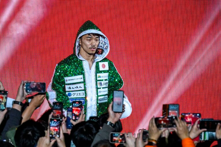 中谷潤人vs.ダビド・クエジャル。2月24日、有明アリーナ　©Takuya Sugiyama