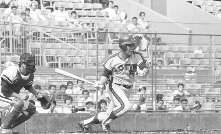 ロッテで活躍した得津高宏　©JIJI PRESS