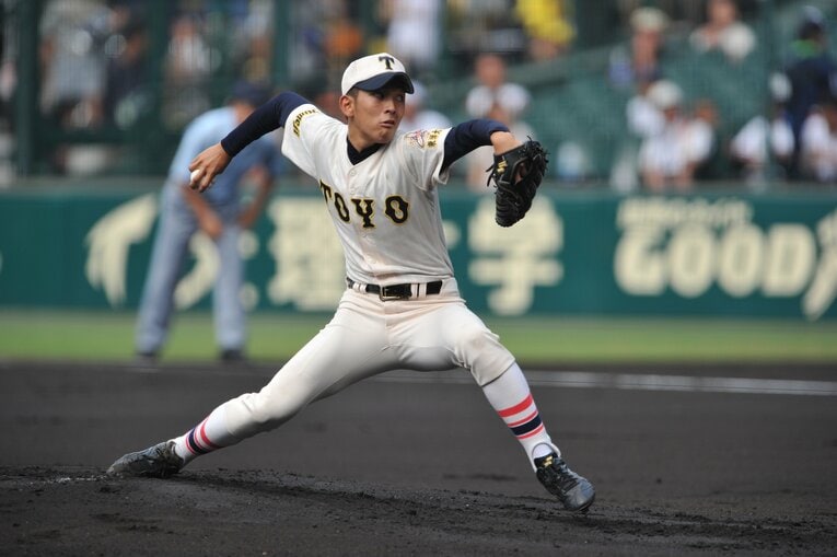 東洋大姫路時代の原樹理　©Hideki Sugiyama