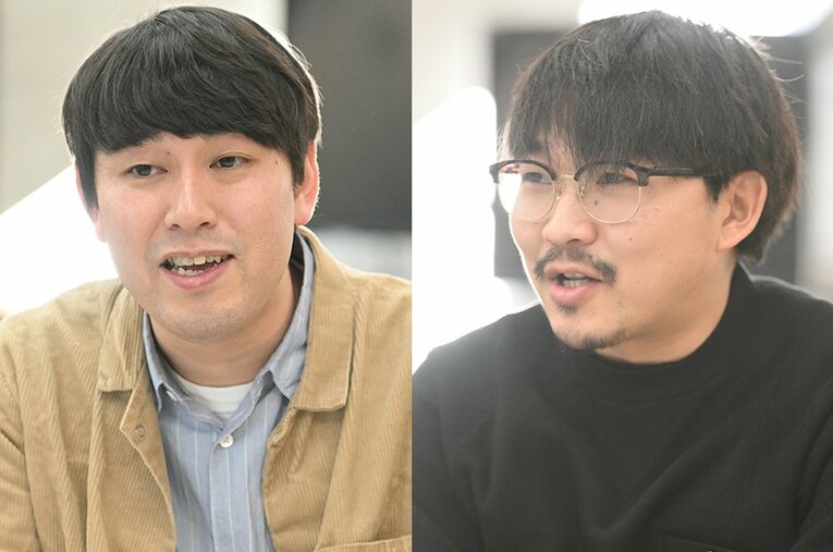 結成7年で3年連続の決勝進出だったオズワルド。畠中悠（34歳、左）と伊藤俊介（32歳）。東京吉本所属 ／ photograph by Keiji Ishikawa