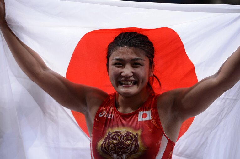 2012年ロンドン五輪での伊調馨　©JMPA