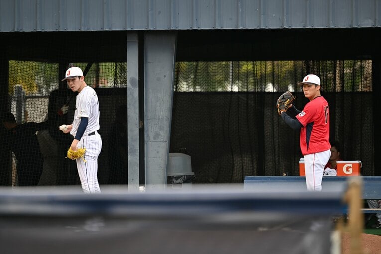 WBCでの練習にて　©Naoya Sanuki