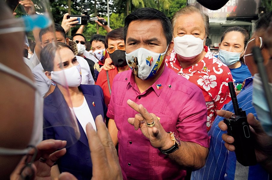 パッキャオが大統領選に挑戦。現役時代からの大願成就なるか。<Number Web> photograph by AFLO