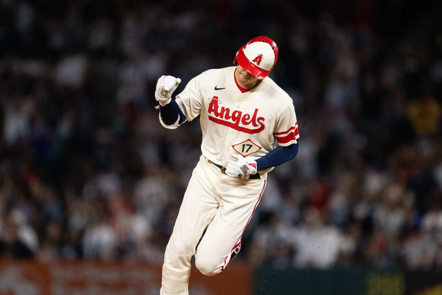 ビッグフライを量産する大谷の平均飛距離は120m台だ ©Nanae Suzuki