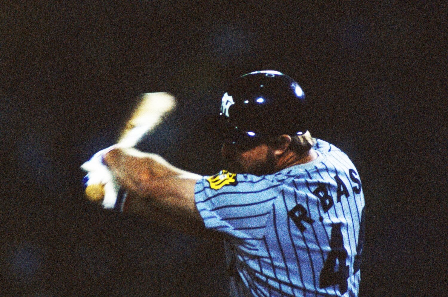 阪神時代のバース　©BUNGEISHUNJU