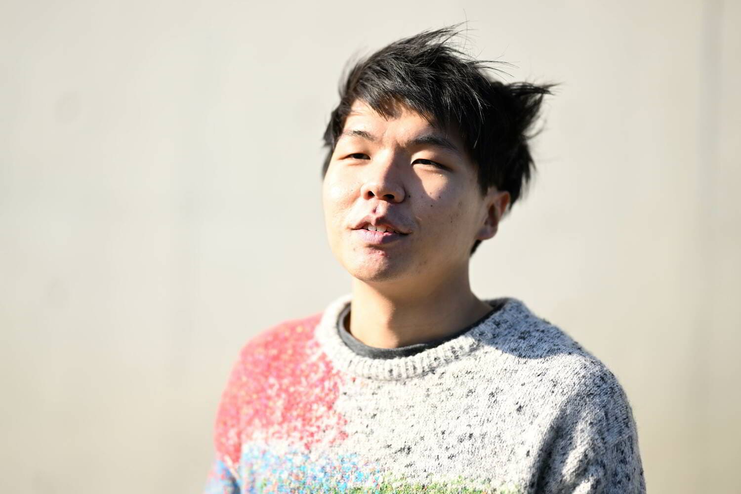 インタビューに応じてくれた増田七段 ©Keiji Ishikawa