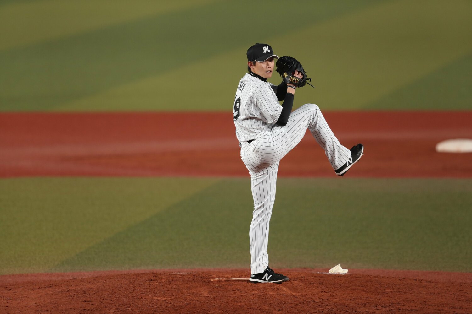 マリーンズ時代のチェン。真摯に野球に取り組んでいた ©︎Chiba Lotte Marines