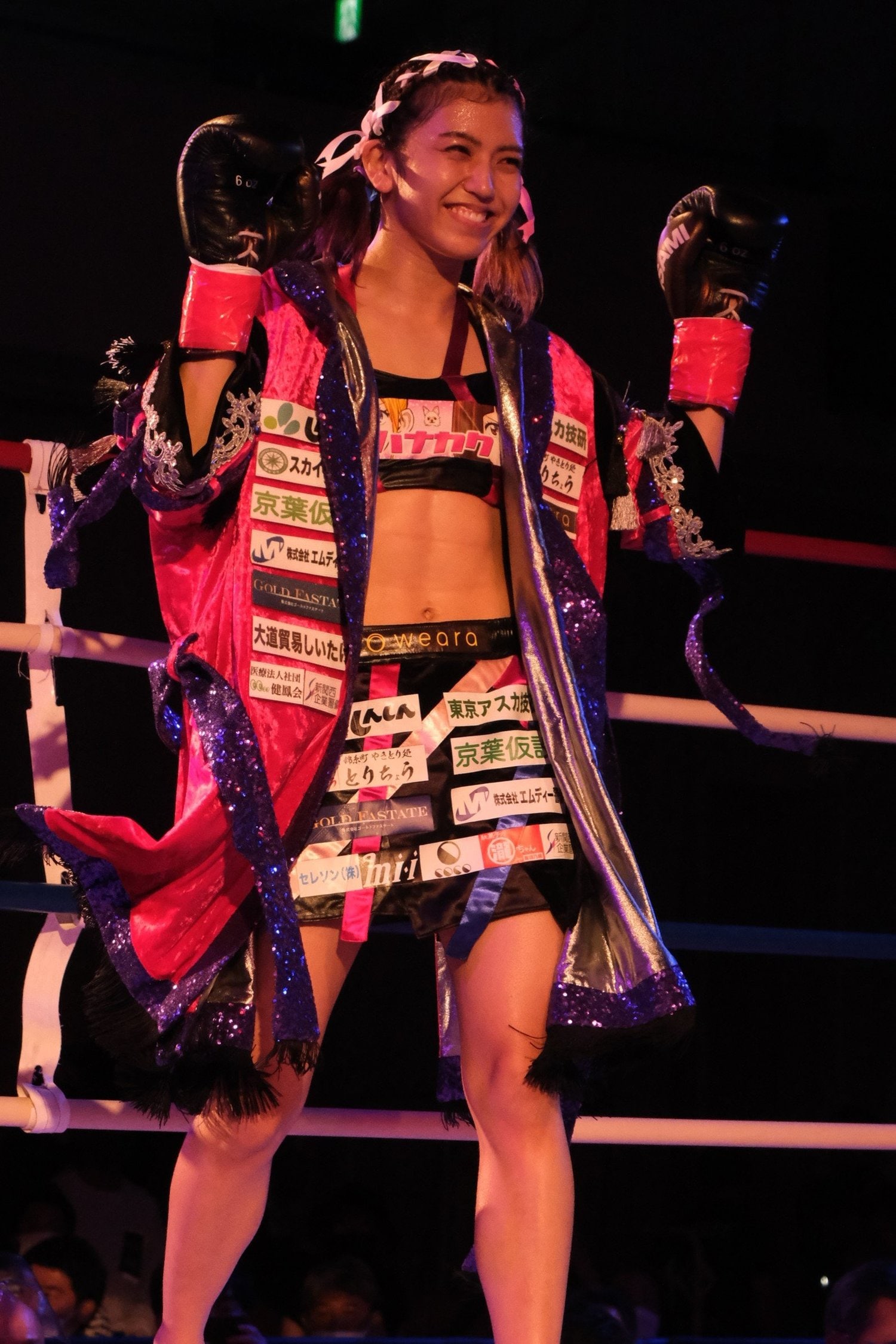 KNOCK OUTの女子王者であるぱんちゃん璃奈　©Norihiro Hashimoto