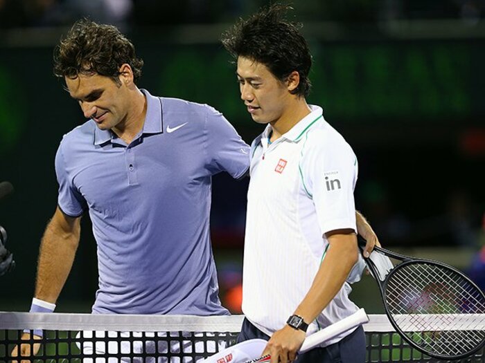 「ケイは近いうちにトップ10に入る」フェデラーが錦織圭に与えた“保証”。<Number Web> photograph by Getty Images