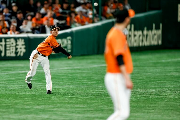 堅守で評価を高めた巨人の門脇　©Kiichi Matsumoto