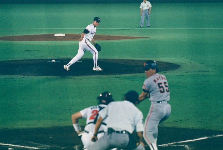 オールスターで伊良部秀輝と対決した松井秀喜　©Sports Graphic Number