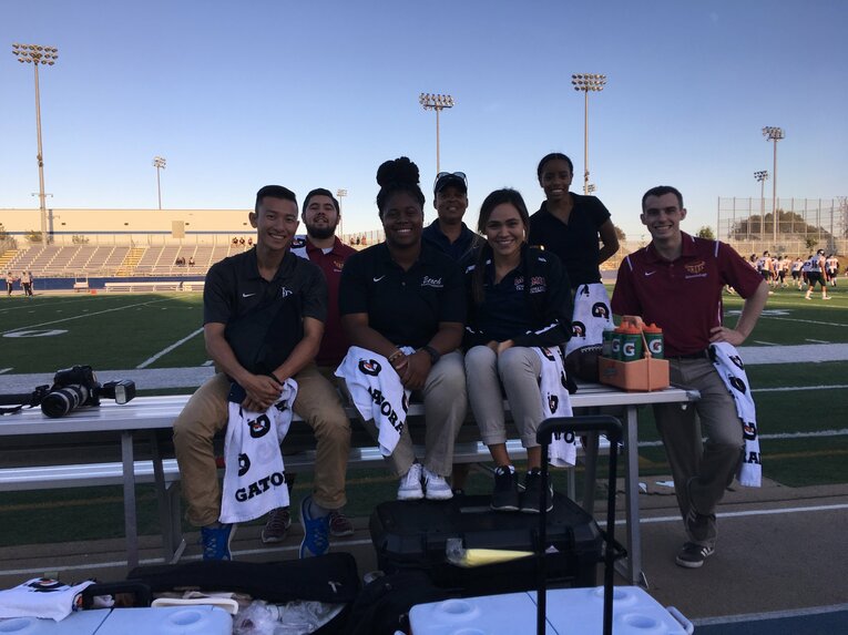 中田史弥トレーナーのアメリカ留学時代（写真=本人提供）