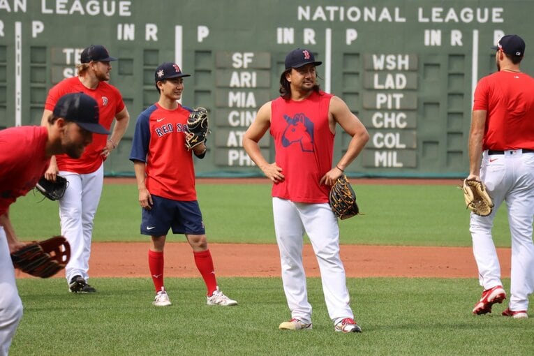 レッドソックス時代の澤村　©Yuki Yamada　