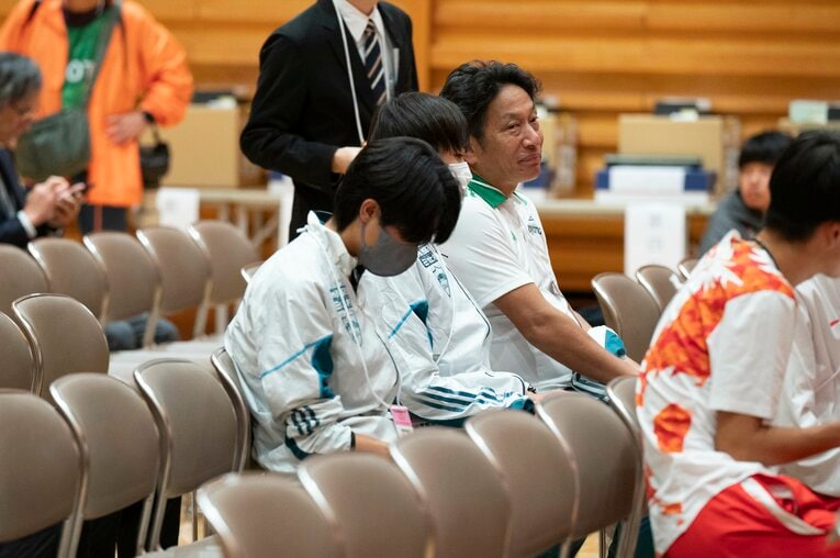 原晋監督の表情は出雲後とは違って明るかった　©Tadashi Hosoda