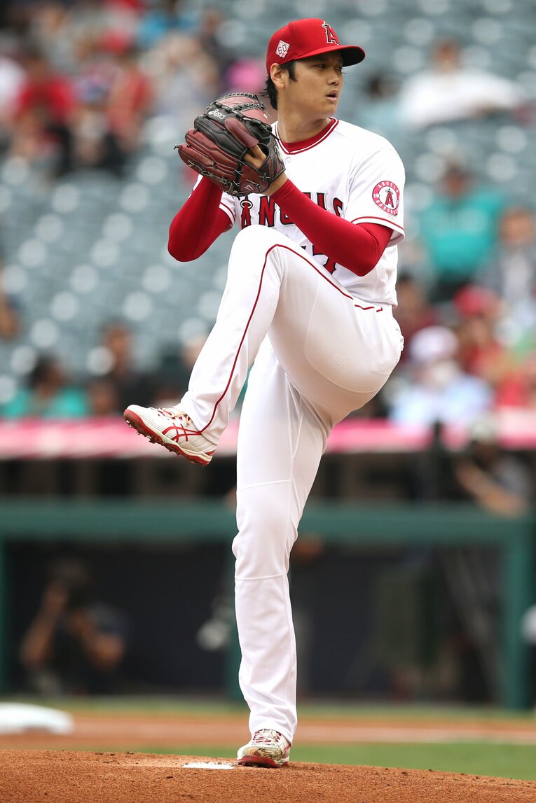 9月26日に今季最後の投球をする大谷翔平