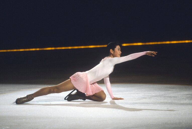 現役時代の佐藤有香さん（1995年撮影）　©Getty Images