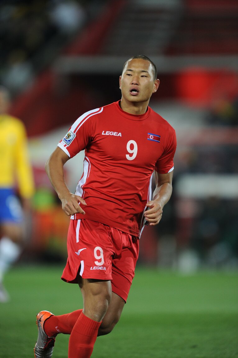 2010南アフリカワールドカップ、ブラジル戦にて　©Kaoru Watanabe/JMPA