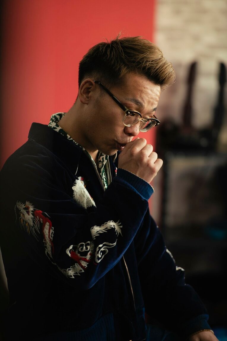 比嘉戦を振り返る堤聖也　©︎Wataru Sato