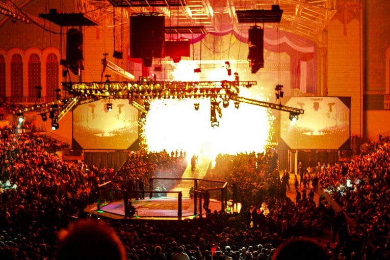 ライト級王座決定トーナメント決勝が行われた2003年2月の『UFC41』　©Susumu Nagao