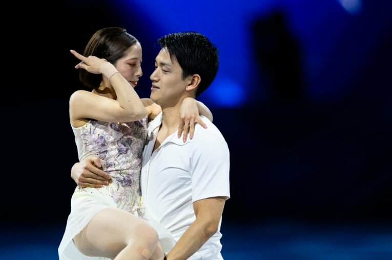 新しい道を踏み出したりくりゅうの2人。その未来には壮大なビジョンがある ／ photograph by Getty Images