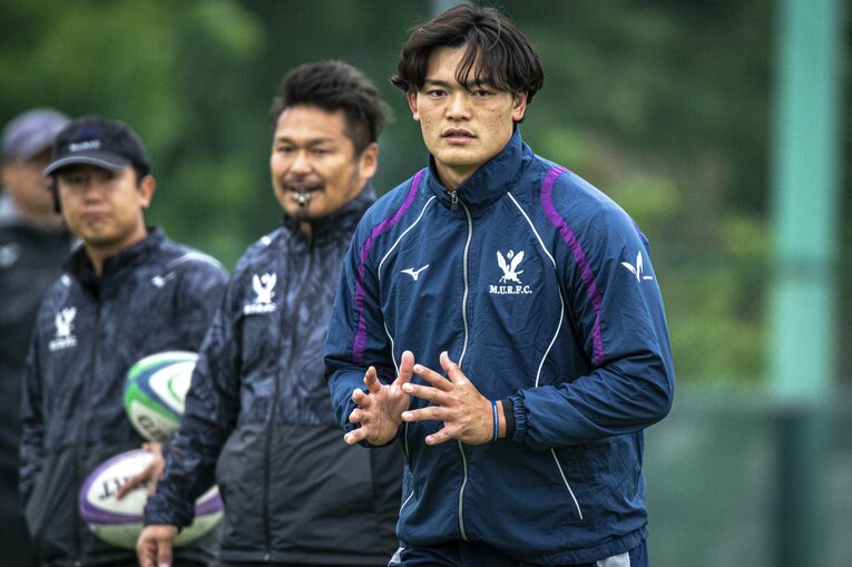 明治大ラグビー部キャプテン・廣瀬雄也（2023年）　©︎Takuya Sugiyama