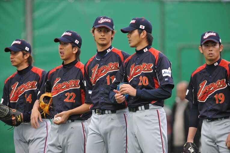 2009年WBC日本代表にも選ばれた（左端）　©Hideki Sugiyama