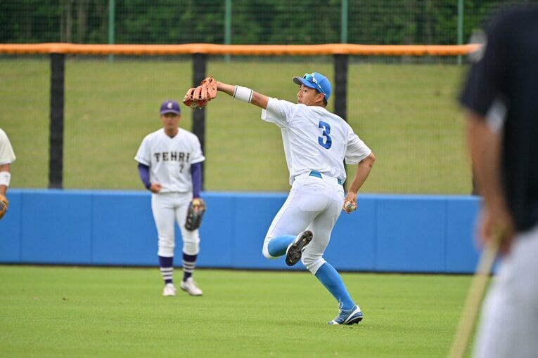 昨年６月の侍ジャパン大学代表合宿で　青学大の西川史礁　©︎Hideki Sugiyama