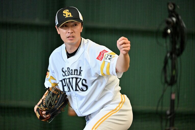 宮城が理想として挙げたソフトバンクの和田。43歳の新シーズンに挑む　©︎Hideki Sugiyama