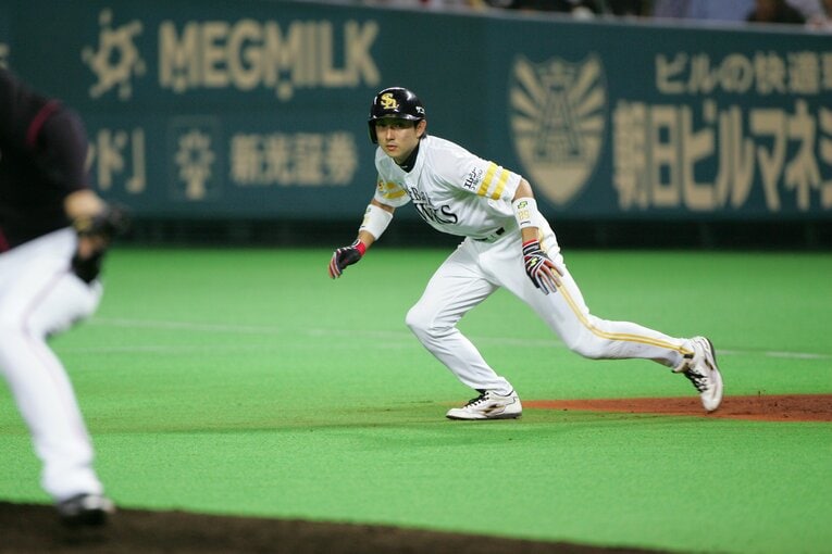 2003年にレギュラー定着すると長くショートを守った「ムネリン」川崎宗則　©Hideki Sugiyama