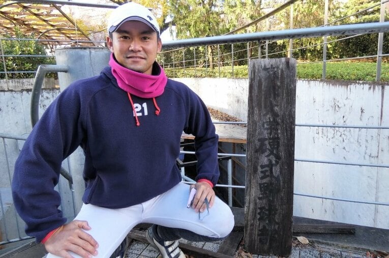 2012年にソフトバンクから戦力外通告を受け、現在は京都大学野球部監督を務める近田怜王 ／ photograph by Kotaro Tajiri