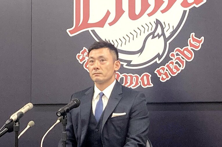 来シーズンでの引退を表明した栗山　©JIJI PRESS