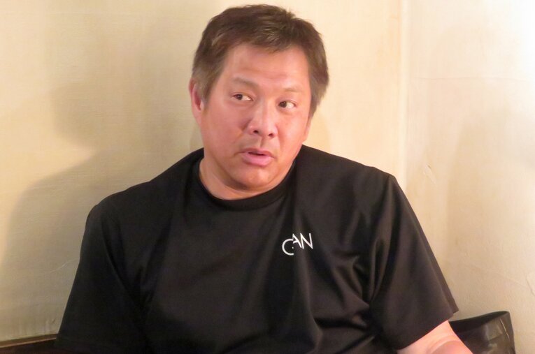 インタビューに応じてくれた山崎氏　©NumberWeb